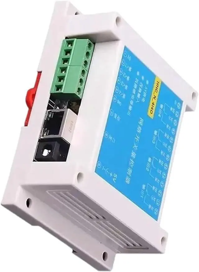 Alt view image 2 of 5 - 4 in 4 Out Network Switch, Ethernet Relay Pass Through MODBUS, IP Relay