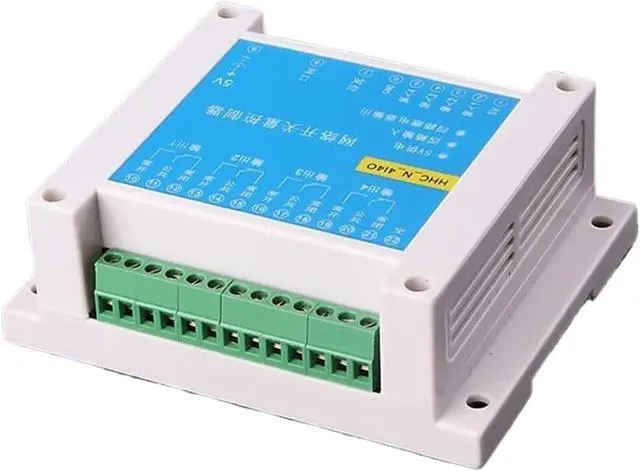 Alt view image 3 of 5 - 4 in 4 Out Network Switch, Ethernet Relay Pass Through MODBUS, IP Relay