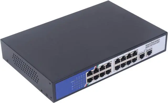 Main image of Network Hub, 18 Port 100-240V Ethernet Switch for School (Pomyap6h293r7ko-11)