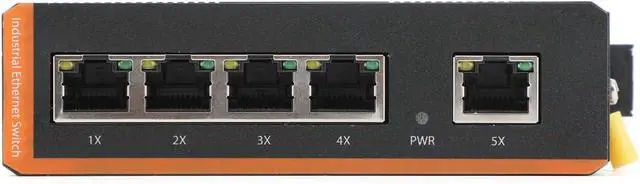 Alt view image 5 of 7 - Industrial Network Switch 5-Port Gigabit Ethernet Converter 1000Mbps, Plug & Play, IP40, Din Rail Mount