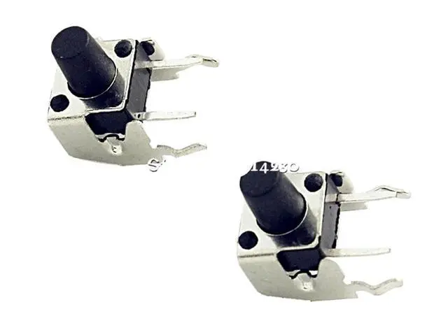 Alt view image 2 of 2 - 100Pcs Tact Switch 6 * 6 * 8mm Horizontal with Bracket Tactile Push Button Switches 6x6x8mm Micro Switch