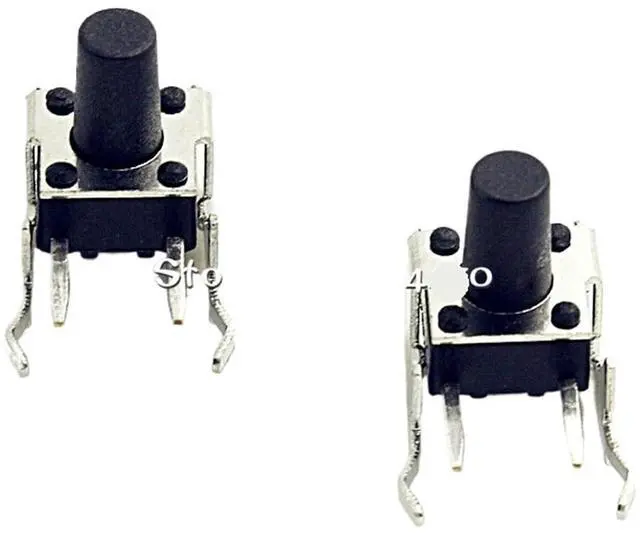 Main image of 100Pcs Tact Switch 6 * 6 * 9mm Horizontal with Bracket Tactile Push Button Switches 6x6x9mm Micro Switch