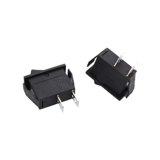 Alt view image 2 of 2 - 10Pcs Rocker Switch 16A 250V 20A 125VAC 2Pin Reset Switch Momentary Push Button Switch KCD3 15 * 32 mm Power Switch