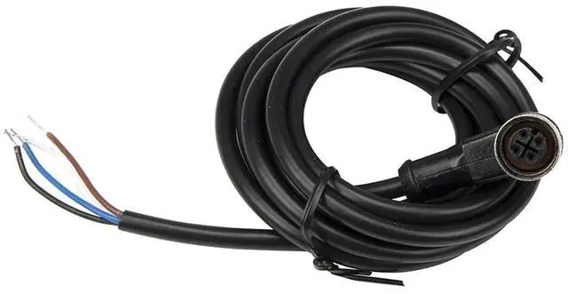 Main image of 1pc FSC12-FB-4 M12 2m PVC Cable Sensor Connector 4 pins Bend Female Head for M12 NPN PNP NO+NC Proximity Sensor Switch(Black)