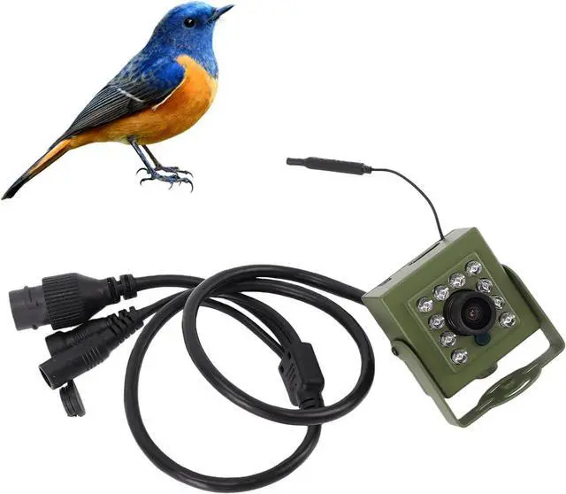 Main image of Indoor Outdoor Security Camera, Bird Box Camera with Night Vision, Low Noise Outdoor Camera with Wide Angle Lens for iOS Android (IMX307 CMOS Sensor 2MP)