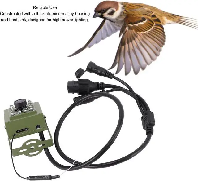 Alt view image 6 of 7 - Indoor Outdoor Security Camera, Bird Box Camera with Night Vision, Low Noise Outdoor Camera with Wide Angle Lens for iOS Android (IMX307 CMOS Sensor 2MP)