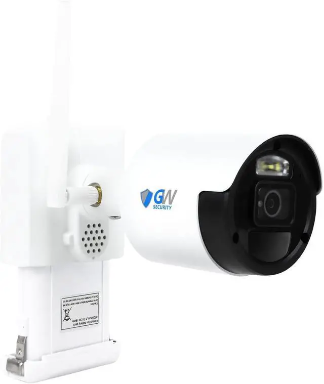 Alt view image 6 of 7 - GW 8 Channel Wireless HD 4MP (2X 1080P) Home Security Camera System, 8ch WiFi NVR with 4 x 4MP Two-Way Audio Security Cameras, 180-Day Battery Life, Color Night Vision, Outdoor Indoor Surveillance