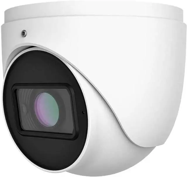 Main image of Titanium IP-5IRD8S3B5-MZ 8MP HD Vari-Focal Turret Network Camera, 8MP @20FPS 2.8-12mm Motorized Lens WDR VCA Built-in Microphone SD Slot NDAA Compliant Security IP PoE Eyeball Dome Camera White