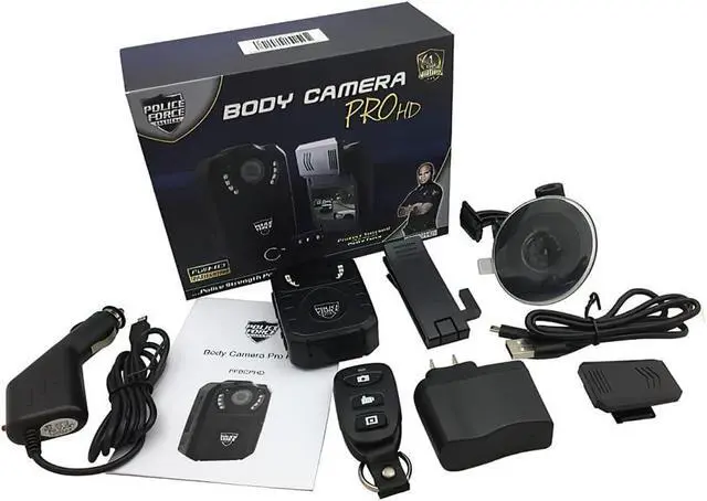 Alt view image 5 of 5 - Streetwise Security Products PFBCPHD Police Force Tactical Body Camera Pro HD