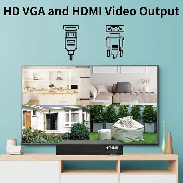 Alt view image 5 of 7 - 9-Channel 4K NVR Work with 1080P/3MP/4MP/5MP/8MP ONVIF Compatible IP Cameras Ultra HD Network CCTV Video Recorder Cloud P2P Remote Access Motion Alert, Xmeye App&PC Software