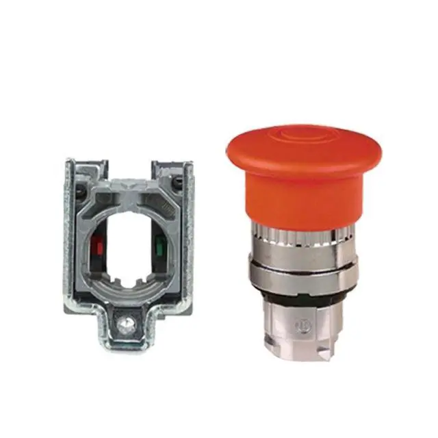 Alt view image 2 of 5 - Emergency Stop Button XB4-BT842 Series ZB4BS844 + ZB4BZ102 Emergency Stop Switch(ZB4BS944+ZB4BZ105)