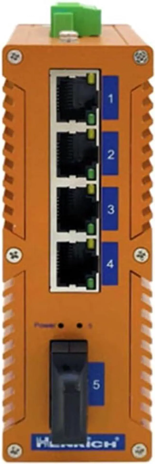 Main image of Henrich 4x100Mbps Copper Port 1 Multi-Mode SC Fiber Port Din-Rail Switch