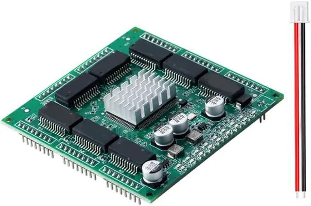 Alt view image 5 of 7 - 8 Port Gigabit Ethernet Switches Module with 10/100/1000Mbps Speed for Home Offices and Industrial Use