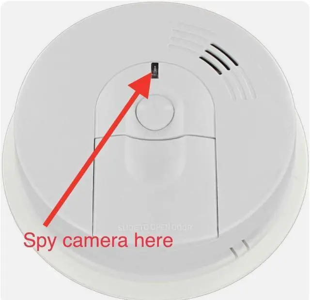 Alt view image 2 of 6 - Spy Smoke Detector Camera