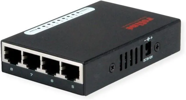 Alt view image 2 of 2 - ROLINE Gigabit Ethernet Switch, Pocket, 8 Ports