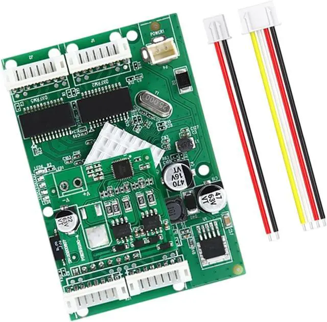 Alt view image 7 of 7 - 4 Port Gigabit Ethernet switches Module with Auto Sensing 10/100/1000Mbps RJ45 Port and POEs for Home Offices Ne