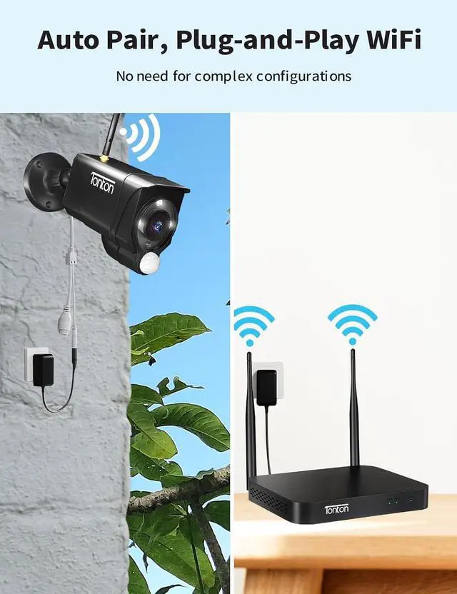Alt view image 4 of 7 - Tonton 4K 8MP Full HD Wireless Security Camera System