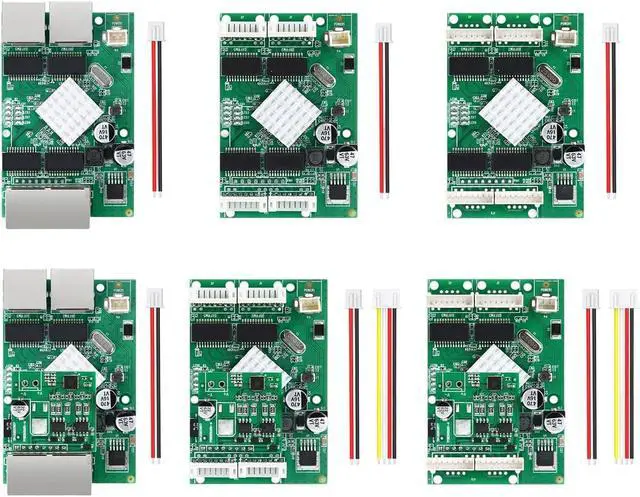 Alt view image 6 of 7 - 4 Port Gigabit Ethernet switches Module with Auto Sensing 10/100/1000Mbps RJ45 Port and POEs for Home Offices Ne