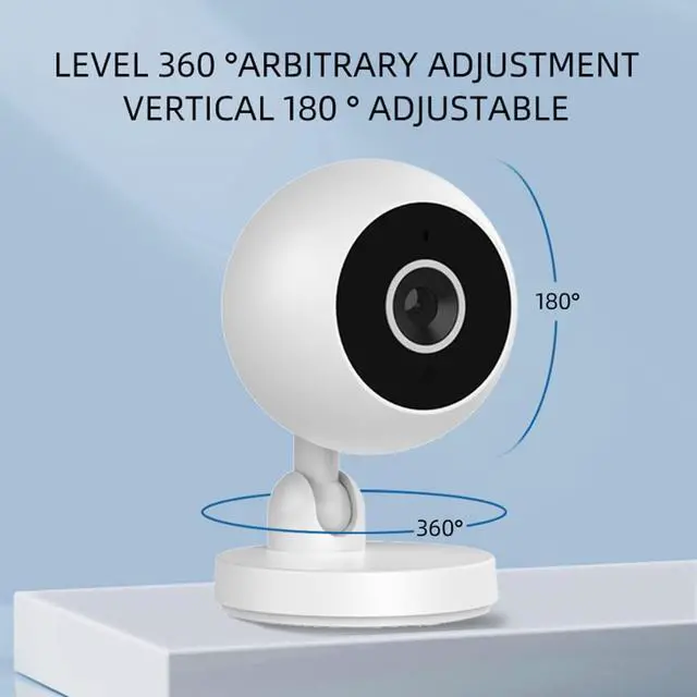 Alt view image 4 of 7 - Smart Security Camera for Baby Monitor, 1080P HD Indoor Camera for Home Security with Motion Detection, Two-Way Audio, Night Vision, Cloud, Compatible with Alexa&Google Home