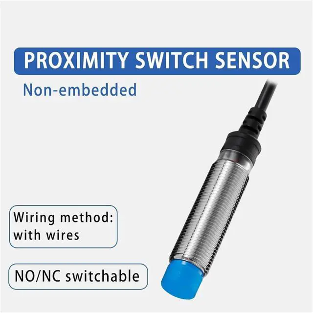 Alt view image 3 of 4 - 1pc M12 Inductive Proximity Switch Sensor Non-Flush 10-30V AC90-250V NPN PNP NO NC Output(DC NO)