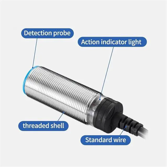 Alt view image 3 of 4 - 1pc Inductive Proximity Switch Sensor Non-Flush 10-30V AC90-250V NPN PNP AC NO NC Output(NPN NONC)