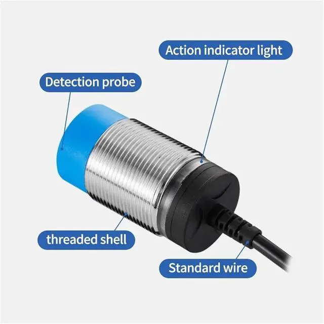 Alt view image 3 of 4 - 1pc M30 Inductive Proximity Switch Sensor Non-Flush 10-30V AC90-250V NPN PNP NO NC Output(AC NO)