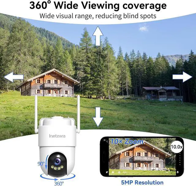 Alt view image 5 of 7 - 5MP HD 4G Cellular Solar Outdoor Security Camera, No WiFi Support
