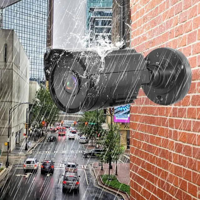 Alt view image 6 of 7 - Outdoor Security Camera, Home Security Surveillance Camera, IR Night Vision, Motion Detection and Remote View with 4CH Surveillance Monitor System Display and TF Card