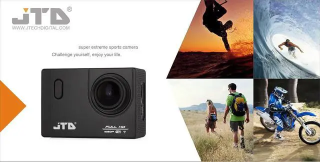 Alt view image 4 of 7 - JTD ® J-EXP 2.0 Premium Sport DV Action Camera 12MP 1080P 170 Degree Angle Anti-Glare Coating Lens Sport Camera Waterproof Cam DV Camcorder Outdoor for Bicycle Motorcycle Diving Swimming (Black)
