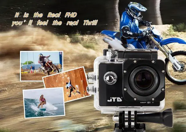 Alt view image 5 of 7 - JTD ® J-EXP 2.0 Premium Sport DV Action Camera 12MP 1080P 170 Degree Angle Anti-Glare Coating Lens Sport Camera Waterproof Cam DV Camcorder Outdoor for Bicycle Motorcycle Diving Swimming (Black)