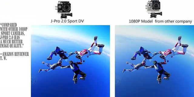 Alt view image 7 of 7 - JTD ® J-EXP 2.0 Premium Sport DV Action Camera 12MP 1080P 170 Degree Angle Anti-Glare Coating Lens Sport Camera Waterproof Cam DV Camcorder Outdoor for Bicycle Motorcycle Diving Swimming (Black)
