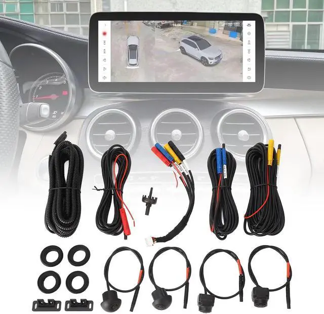 Alt view image 6 of 7 - 360 Degree Car Camera , Easy Installation Panoramic Surround View Camera System IP68AHD High Resolution for Android Auto Radio (1080P)
