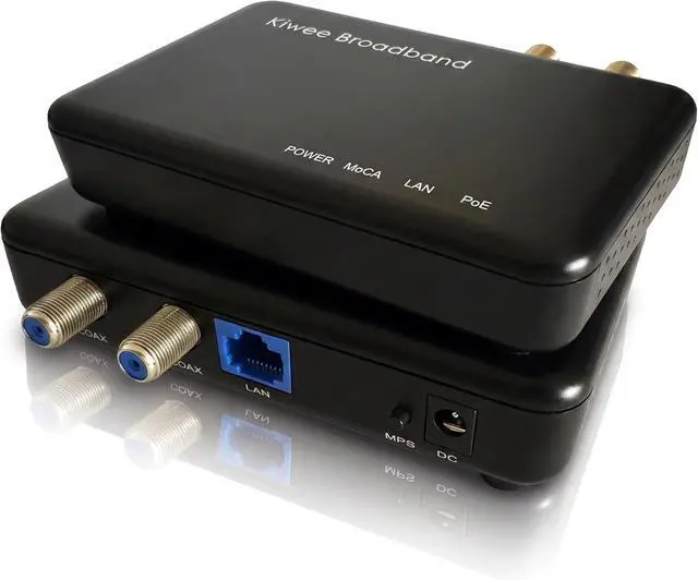 Main image of MoCA 2.5 Adapter Kit with 2.5G Ethernet Port and PoE+ 30W for Ethernet Over Coax Ideal for Wi-Fi 6E/7 Access Points, IP Cameras, and More Model KB-M3-03