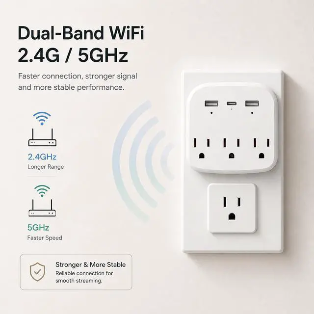 Alt view image 3 of 7 - 1080P Hidden Camera Wall Plug with Motion Detection, WiFi Spy Camera for Home Security, Wireless Nanny Cam for Baby Monitor & Pet Camera, Remote Viewing Indoor Security Camera with SD Card