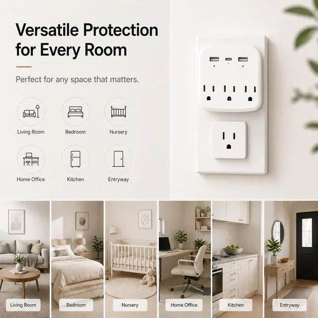 Alt view image 7 of 7 - 1080P Hidden Camera Wall Plug with Motion Detection, WiFi Spy Camera for Home Security, Wireless Nanny Cam for Baby Monitor & Pet Camera, Remote Viewing Indoor Security Camera with SD Card