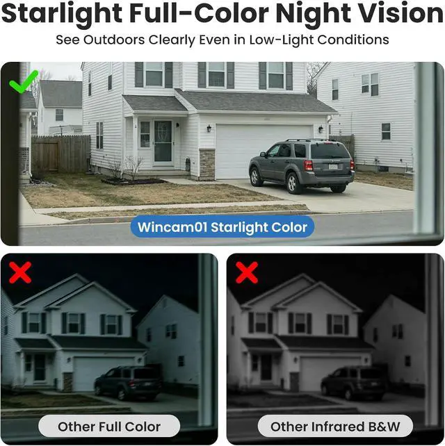 Alt view image 5 of 7 - SOLIOM 5MP Window Camera with LCD Touchscreen,Indoor Camera for Home Security Outdoor,24/7 Recording,Anti-Glare Color Night Vision,AI Motion Detection, No-Drill Install for Apartments & Rentals