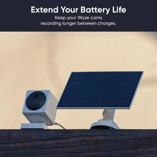 Alt view image 7 of 7 - Wyze Battery Cam Pro (2-Pack) & Solar Panel Bundle - 2K HDR Wireless Outdoor/Indoor Security Camera