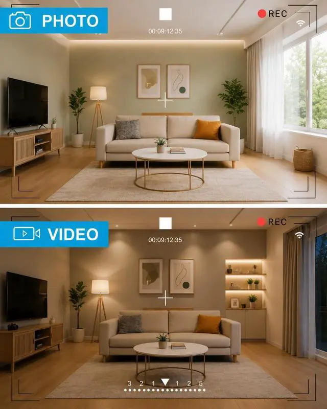 Alt view image 7 of 7 - Wireless Hidden Spy Cam WiFi HD 1080P, Indoor Wall Outlet Nanny Cameras No Audio, Motion Detection Loop Recording for Office Home Baby & Pet Security