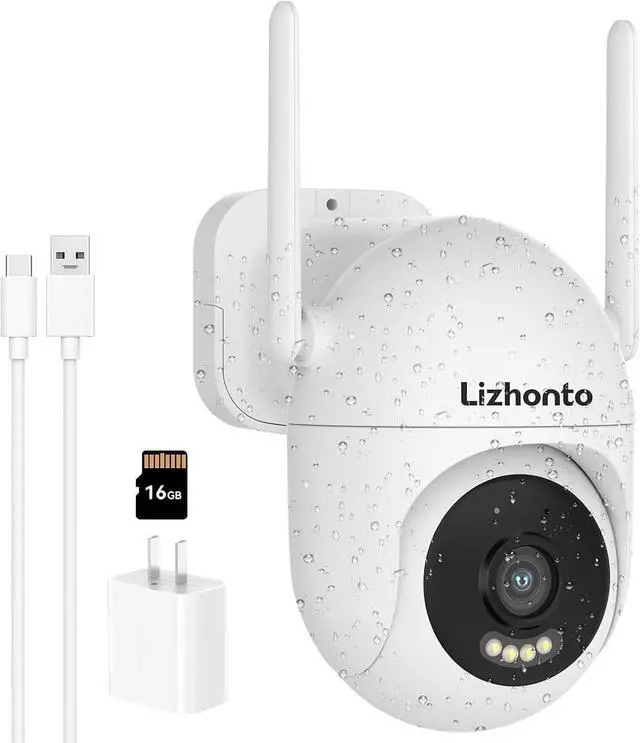 Main image of 3MP 2K Plug-in WiFi Outdoor Security Camera for Home Surveillance
