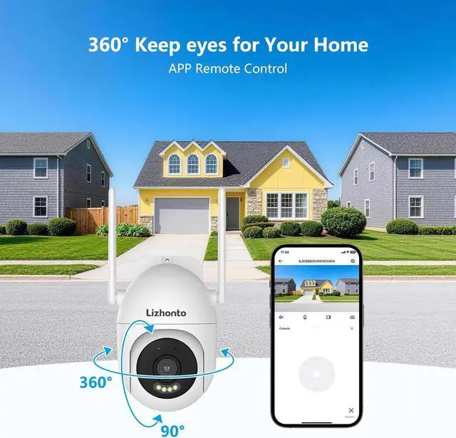 Alt view image 3 of 7 - 3MP 2K Plug-in WiFi Outdoor Security Camera for Home Surveillance