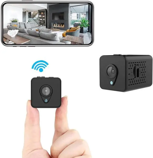 Alt view image 2 of 7 - 1080P WiFi mini Security Nanny Camera, AI Motion Detection Alerts, Auto Night Vision,Real Time Record Surveillance Amera for Indoor Home Ring Camera