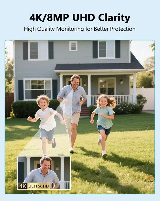 Alt view image 2 of 7 - 4K/8.0 Megapixel 16-Channel Wireless NVR Network Video Recorder, Supports up to 16 x 8MP Wireless IP Cameras, 4-Antennas Enhance WiFi, Dual-USB Ports, Free APP Remote Access, Max to 6TB (NO HDD)