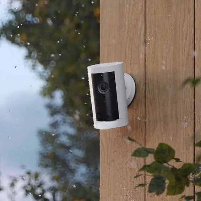 Alt view image 2 of 2 - B0D23XCB6C Outdoor Cam Plus Security Camera, 2K Video, Wi-Fi, Plug-in Power, Two-Way Audio, Motion Detection, Weather-Resistant, White