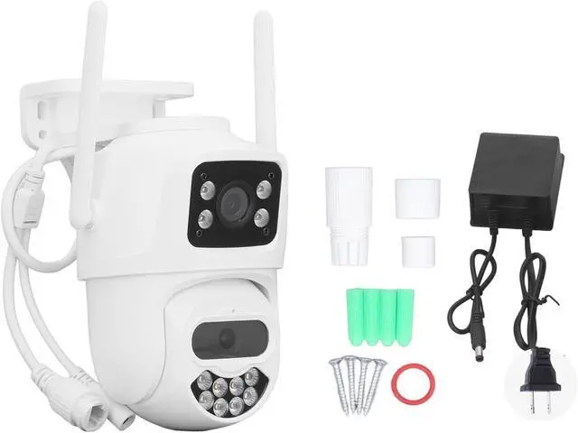 Alt view image 6 of 7 - Security Cameras Outdoor 2K Dual Lens Cameras for Home Security Outside 360° PTZ WiFi Surveillance Camera Waterproof, Motion Detection for Baby Pet Home,One Touch Call,Color