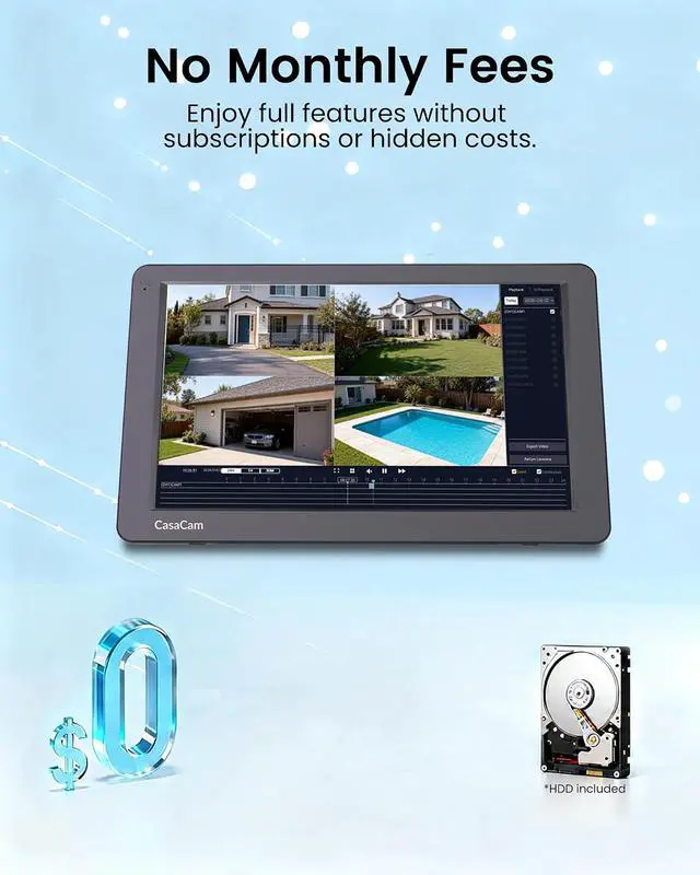 Alt view image 6 of 7 - CasaCam Wireless Security Camera System Duo