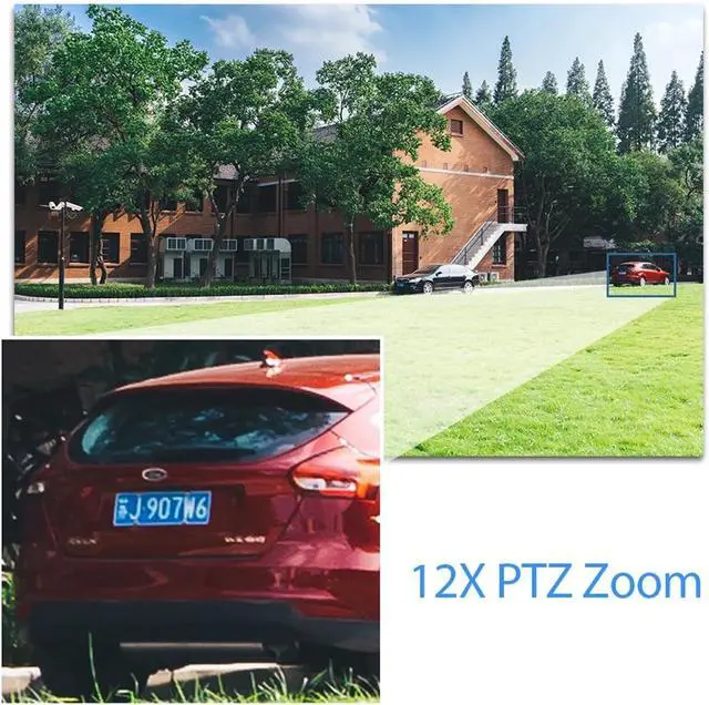 Alt view image 2 of 6 - 12X PTZ Zoom Face Analog Camera 5MP Outdoor Night Vision Video Surveillance Security Camera BNC For 4K AHD DVR System