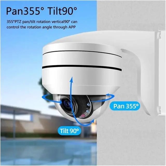 Alt view image 5 of 6 - 12X PTZ Zoom Face Analog Camera 5MP Outdoor Night Vision Video Surveillance Security Camera BNC For 4K AHD DVR System