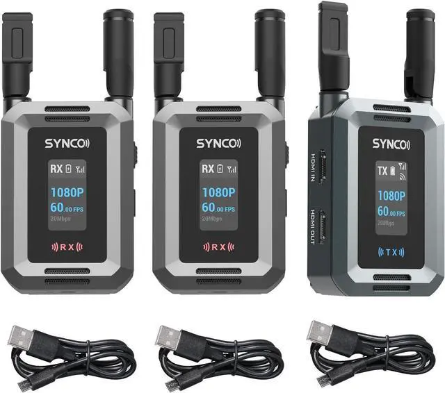 Main image of SYNCO XVision HD One Transmitter Two Receiver Wireless Video Transmission System