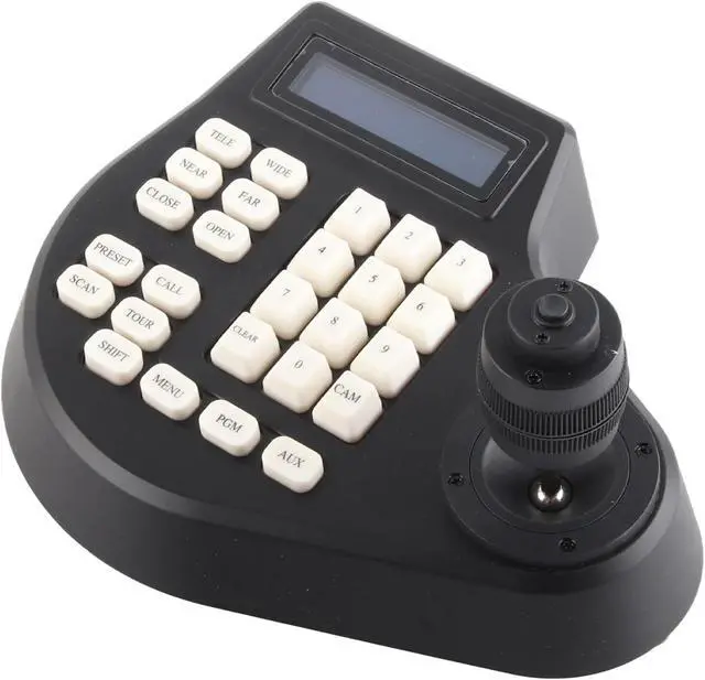 Alt view image 5 of 7 - 4D PTZ Keyboard Controller for Analog and IP Dome Cameras, RS485 PTZ Control, European Standard (US Plug)