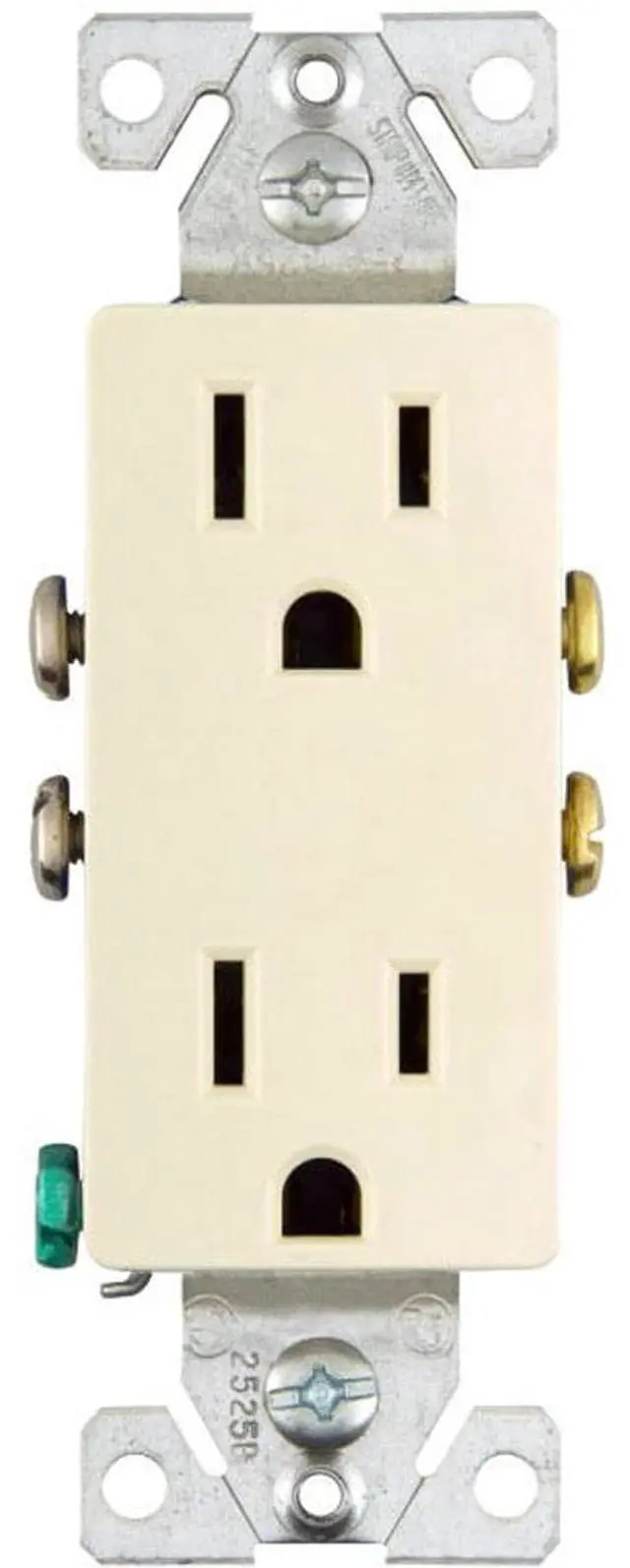 Main image of 4K Ultra HD Oultet Receptacle Wall Socket Wi-Fi Pinhole Nanny Spy Camera - 120V AC Wired (Uses Existing Wires Inside Wall) - Light Almond/Square